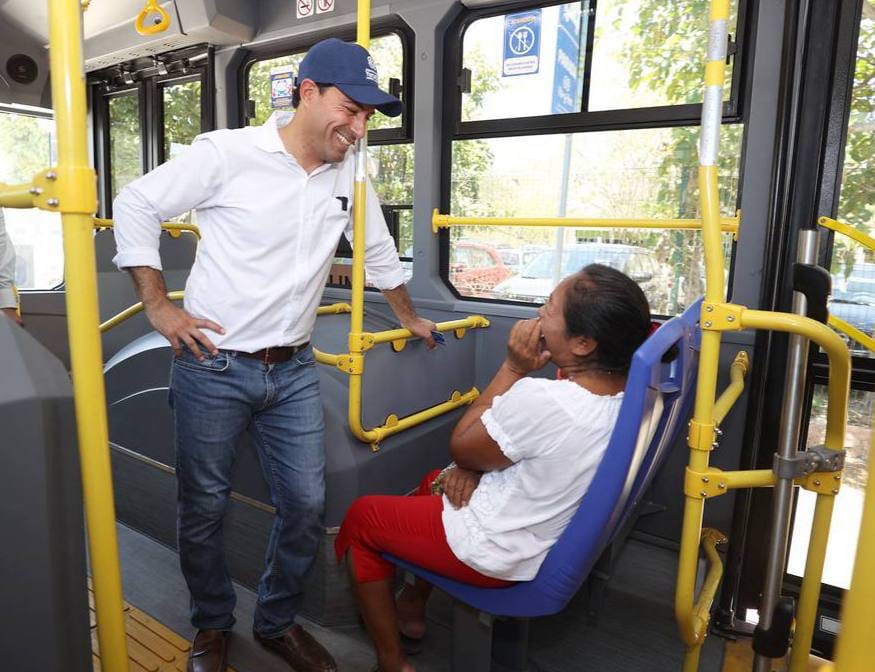 Vila supervisa las rutas del Sistema de Transporte Va y Ven que prestan servicio en el Sur de Mérida