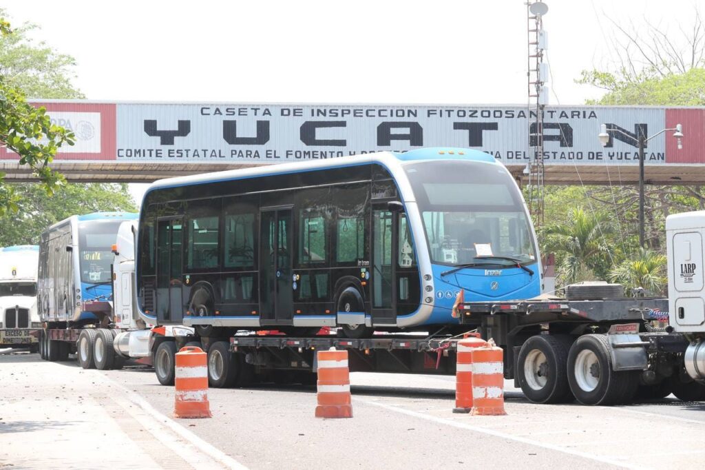 Arriban a Yucatán 5 unidades más del Ie-Tram para seguir transformando la movilidad