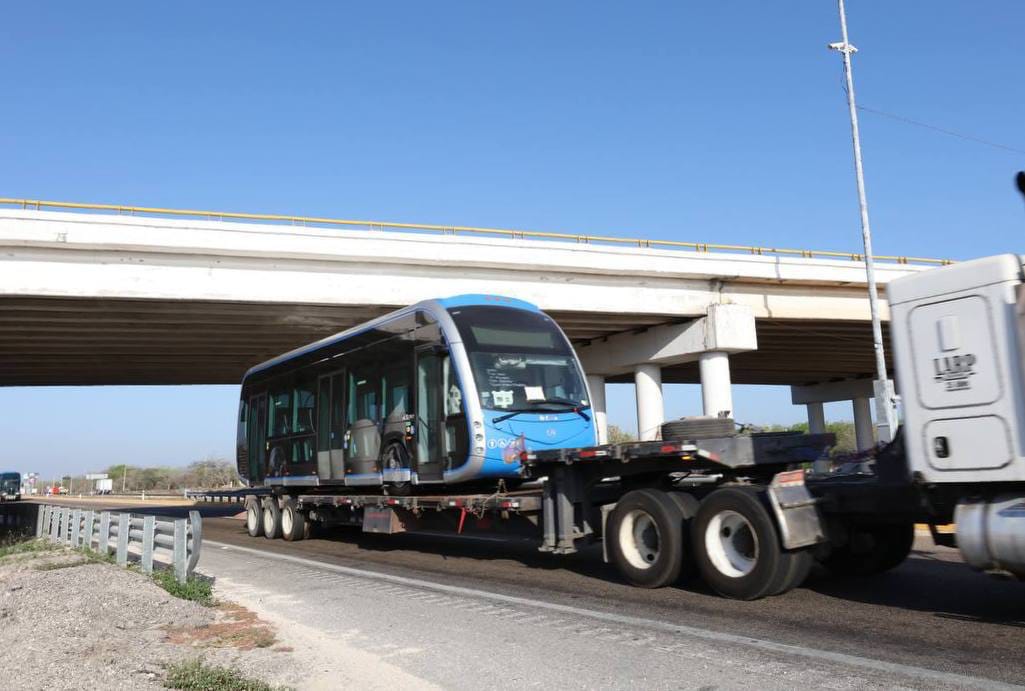 Ya están en Yucatán 5 nuevas unidades más del le-Tram para seguir transformando la movilidad