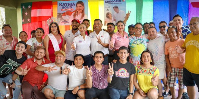 Kathia Bolio se reúne con comunidad LGBT en Umán