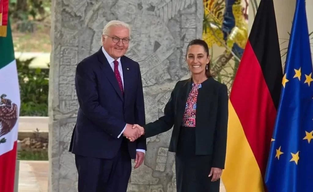 Claudia-Sheinbaum-recibe-al-presidente-de-Alemania-en-Quintana-Roo
